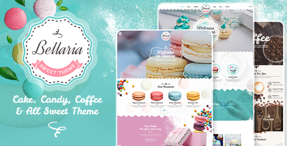 Create a mouth-watering website with Bellaria! Get this customizable