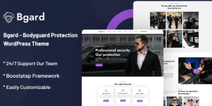 Discover Bgard - the ultimate Bodyguard Protection WordPress Theme! With its sleek design