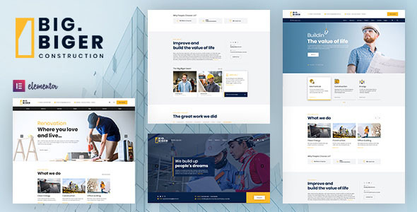 Bigger Construction WordPress Theme: Build Your Dream Website with Ease Hey there