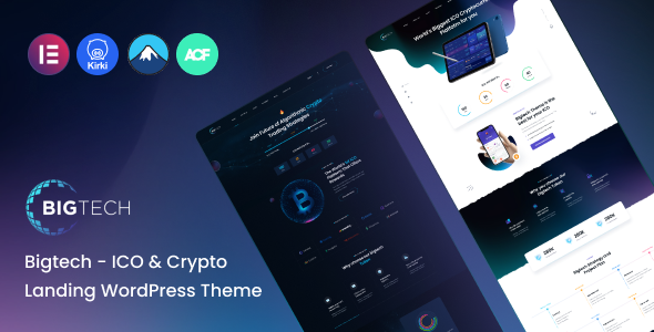 Bigtech ICO Crypto Landing WordPress Theme Alright