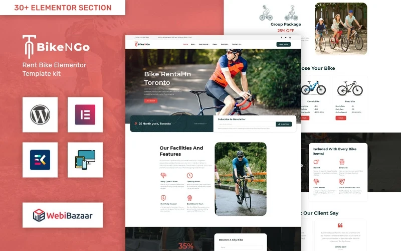 Bikengo website Powerfull and pixel perfect elementor theme. You have full control on any customize your website without any limit. It have most powerful and advanced theme options. This theme is suitable for bikes