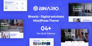 Unlock the Potential with Binario Digital Solutions WordPress Theme Hey there