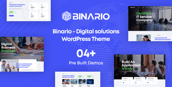 Unlock the Potential with Binario Digital Solutions WordPress Theme Hey there