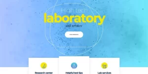 Biotex is a modern WordPress theme designed for a scientific organization like a medical laboratory