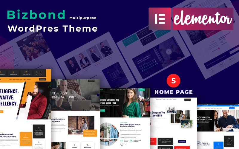 Bizbond is a Modern Multipurpose Business Consulting  Finance WordPress Theme With Elementro Page Builder. The theme is mostly suitable for any consulting agency