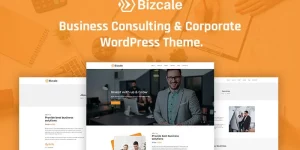 Bizcale – Business Consulting  Corporate WordPress Theme is the best choice for a professional business company website. This versatile WordPress theme can be used in the resourceful website of multi-purpose businesses