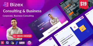 Bizex - Business Consulting WordPress Theme Hey there