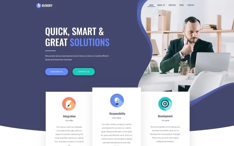 Do you provide various business services? Do you want to appeal more clients? In that case you need to represent your company online with a powerful website. Biznory is an alluring Business WordPress theme