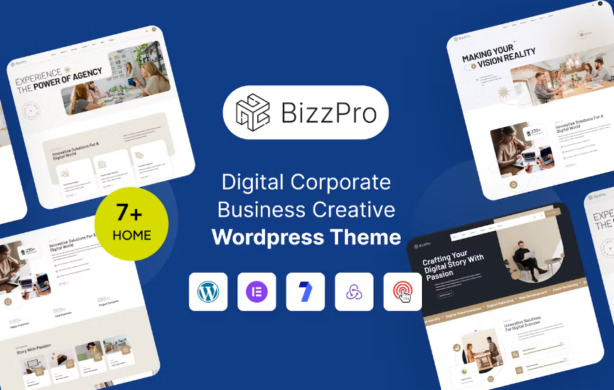 Unlock your digital potential with Bizzpro – Digital Business Creative WordPress! This versatile theme offers stunning designs