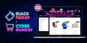 Our Plugin “ModelTheme Black Friday” is compatible with WooCommerce and it can be used with many of the free and premium WordPress themes. It is perfect for Black Friday  Cyber Monday Campaigns; Permanently updated