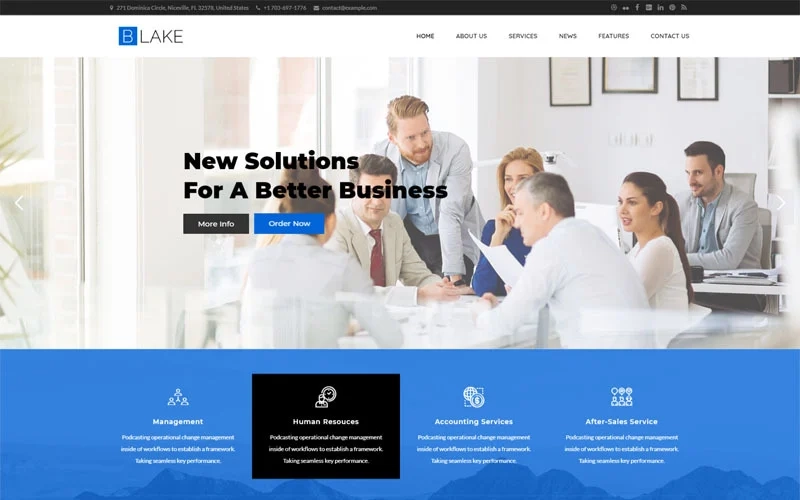 Blake is a multi-function WordPress theme designed for finance