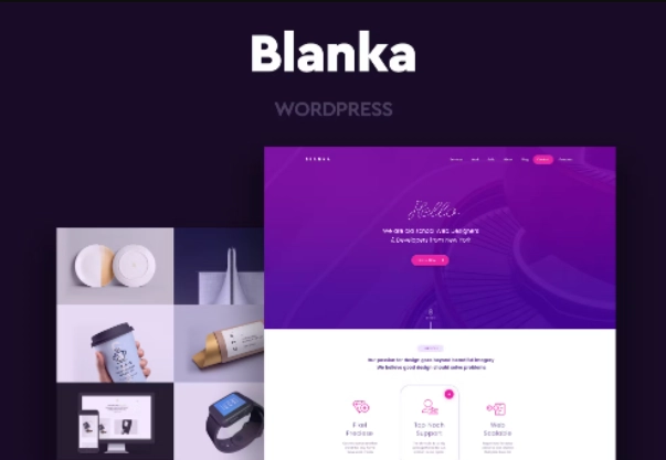 Blanka is creative one-page / single page WordPress theme and it’s great for any corporate