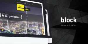 Block is a clean business WordPress theme