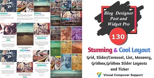 Replace your theme default blog design with beautiful layouts and multiple design options. Add custom link for your blog post. Display Blog Post on your website with designs(Grid and Slider) Perfect for website designer