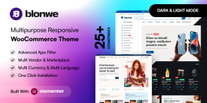 Blonwe - Multipurpose WooCommerce Theme: Elevate Your Online Store Hey there