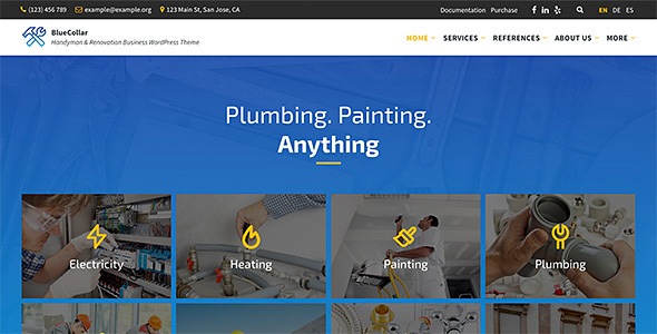 Discover the Blue Collar - Handyman WordPress Theme: Your Go-To Solution for Service Industry Websites The Blue Collar - Handyman WordPress Theme is a dream come true for anyone in the service industry looking to establish a professional online presence. Whether you're an individual handyman or run a team of…