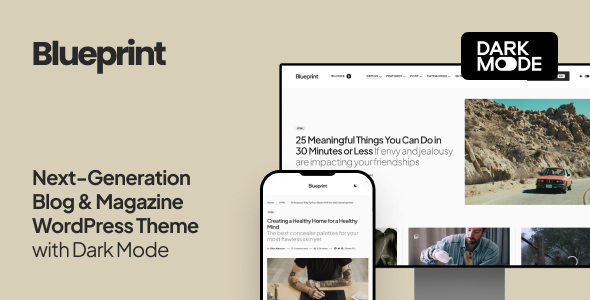 Introducing Blueprint: Next-Generation Blog  Magazine Theme Blueprint: Next-Generation Blog  Magazine Theme is an exceptional tool for anyone looking to create a captivating and professional blog or magazine website. Designed to cater to a variety of niches