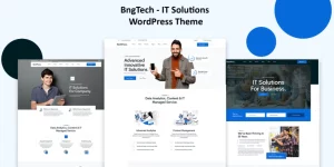 BngTech – IT Solutions WordPress Theme suitable for Agency