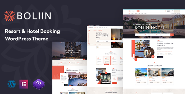 Create a seamless booking experience with Boliin Resort WordPress theme. Perfect for hotels and resorts to showcase services. Available on ThemeForest.