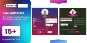 Effortlessly add stunning author biographies to your WordPress site with Book Author Bio for Elementor. No coding needed; just drag and drop for instant appeal!