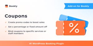 Boost WordPress bookings with Bookly Coupons Add-on. Offer discounts