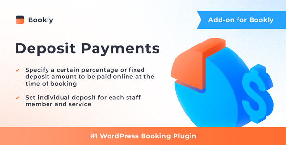 The Deposit Payments add-on for your Bookly plugin allows you to set up a minimum amount that has to be paid at the time of booking. Each service and even staff member can be set up individually. And the deposit amount can be determined as a percentage of the appointment…