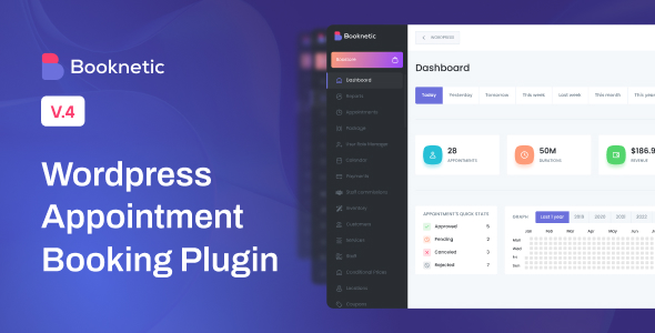 Booknetic - WordPress Appointment Booking and Scheduling System Let’s dive into the amazing world of Booknetic - WordPress Appointment Booking and Scheduling System. This powerhouse plugin from CodeCanyon is tailor-made to simplify your booking and scheduling needs. Whether you manage a salon