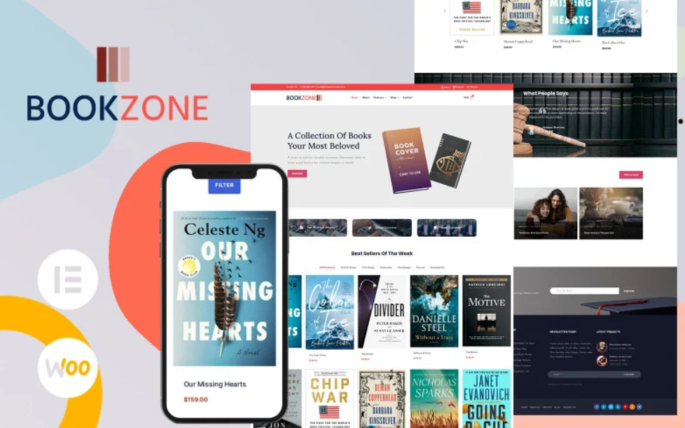 Discover Bookzone - the ultimate WooCommerce theme for book stores! With stunning design