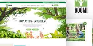 Discover Boomi – the ultimate Environment  Ecology WordPress Theme! With its eco-friendly design