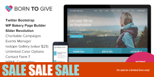 Born to Give: Charity Crowdfunding Responsive WordPress Theme Looking to make a meaningful impact with your nonprofit organization? Meet the Born to Give: Charity Crowdfunding Responsive WordPress Theme. This versatile and user-friendly theme is specifically designed for charity