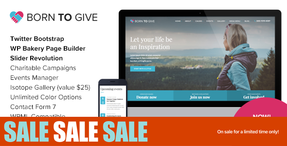 Born to Give: Charity Crowdfunding Responsive WordPress Theme Looking to make a meaningful impact with your nonprofit organization? Meet the Born to Give: Charity Crowdfunding Responsive WordPress Theme. This versatile and user-friendly theme is specifically designed for charity