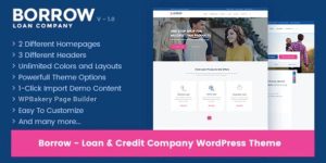 Searching for the ultimate solution to elevate your loan company's online presence? Look no further! Borrow - Loan Company Responsive WordPress Theme is here to revolutionize your website design with its top-notch features and modern aesthetics. This fantastic theme is packed with everything you need to create a professional yet…