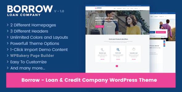 Searching for the ultimate solution to elevate your loan company's online presence? Look no further! Borrow - Loan Company Responsive WordPress Theme is here to revolutionize your website design with its top-notch features and modern aesthetics. This fantastic theme is packed with everything you need to create a professional yet…