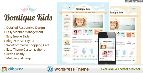 Boutique Kids Creative - The Ultimate WordPress Theme for Kids Stores Looking for the perfect theme to showcase your children's products? Look no further! Boutique Kids Creative is a premium WordPress theme designed with kids' stores in mind. Whether you're selling toys