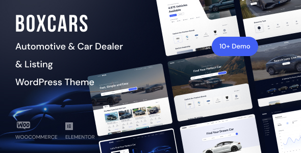 Upgrade your car dealership website with Boxcar Automotive WordPress Theme. Easy customization