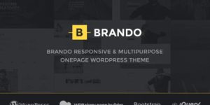 Introducing Brando - Responsive and Multipurpose OnePage WordPress Theme Looking for a sleek and versatile theme for your WordPress site? Look no further than Brando - Responsive and Multipurpose OnePage WordPress Theme. This is the ultimate choice for those who want a clean