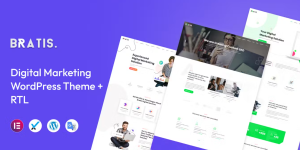 Discover Bratis - a cutting-edge Digital Marketing WordPress Theme designed for modern businesses. With its responsive design