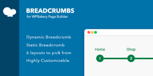 Breadcrumbs for Visual Composer is an add-on that allows you to easily add breadcrumbs on your website.