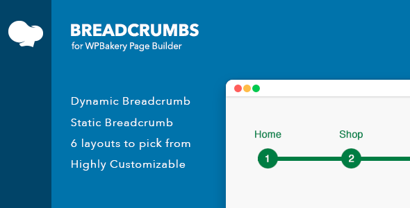 Breadcrumbs for Visual Composer is an add-on that allows you to easily add breadcrumbs on your website.