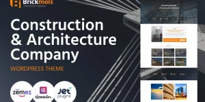 A template for construction company must be solid and trustworthy. Brickmols is just what you seek for - it matches all the requirements for an engineering and architecture firm. The slider on the top of a page attracts attention