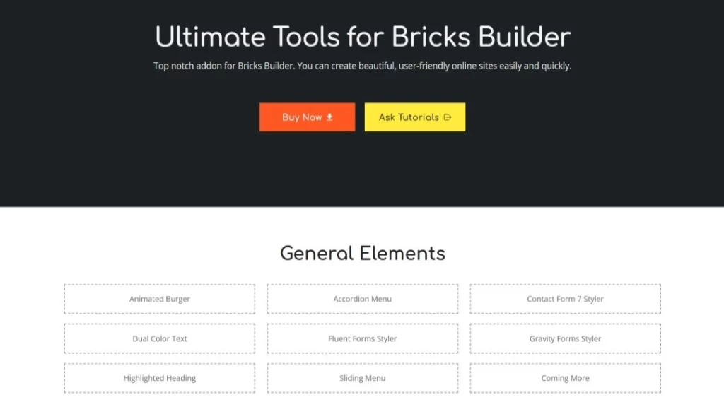 Bricks Ultimate offers additional elements for Bricks Builder. This one offers the most WooCommerce oriented components compared to the other addons listed in this roundup. Top notch addon for Bricks Builder. You can create beautiful