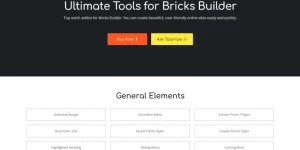 Bricks Ultimate offers additional elements for Bricks Builder. This one offers the most WooCommerce oriented components compared to the other addons listed in this roundup. Top notch addon for Bricks Builder. You can create beautiful