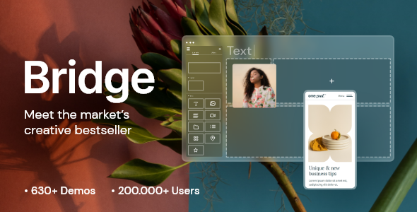 Bridge – Creative Multipurpose WordPress Theme Looking for a versatile and powerful theme to uplift your website? Well
