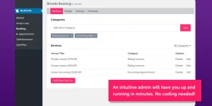Brindle Booking lets your site visitors book appointments