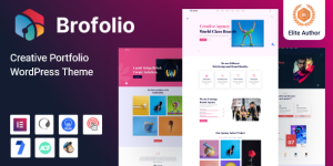 Looking to make a striking impression with your online portfolio? Say hello to Brofolio Creative Portfolio WordPress Theme. Perfectly tailored for creatives