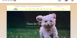 Buddy | Pet Service Website Theme is a lovely