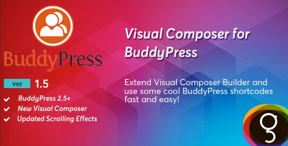 Integrate BuddyPress shortcodes seamlessly with Visual Composer. Enhance community websites effortlessly. Subscribe to Bevaultx for more plugins!