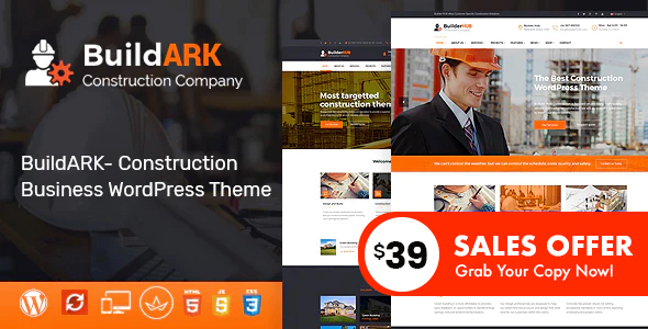 Buildark Construction Business WordPress Theme Hey WordPress enthusiasts! Are you in need of a stellar theme for your construction or business website? Look no further because the Buildark Construction Business WordPress Theme has got you covered. Designed specifically for the construction industry