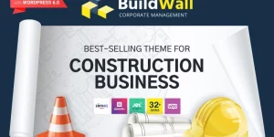 Have you always wanted to run your own business and have a website? Then the WordPress construction company theme is exactly what you’re looking for! A bunch of attractive templates all gathered in one place! The theme includes eleven unique skins for various construction topics. Each topic