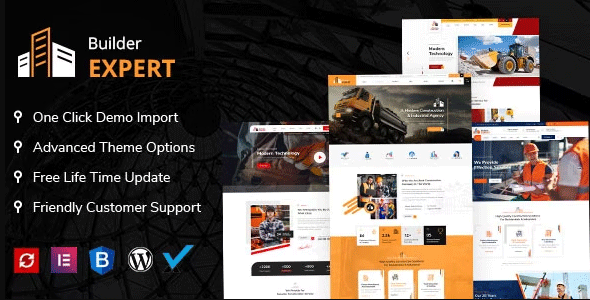 Are you searching for a top-notch WordPress theme tailored for the construction and architecture industries? Look no further! The "Builder Expert - Construction and Architecture WordPress Theme" is designed to provide a professional and attractive online presence for your business. Whether you're a construction company